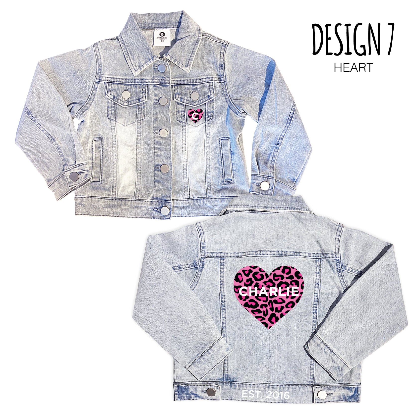 Graphic design denim jacket sales