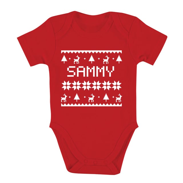 Baby ugly sweater onesie hot sale